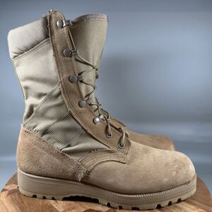 Military Tactical Boots Desert Tan Lace-Up Military Style Mens 8R